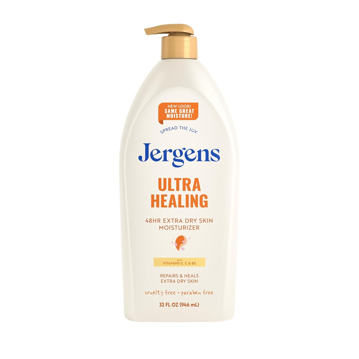 61Mf-VR4v3L._SL1500_ Jergens Ultra Healing Body Lotion, Moisturizer for Dry Skin, 32 fl oz - Image 1