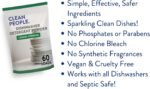 The Clean People Dishwasher Detergent Powder | Cuts Grease and Rinses Sparkling Clean | Residue-Free (30 Ounce, Lemon Verbena) - Image 2