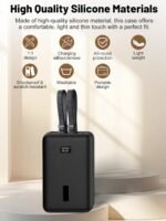 Case for Anker Zolo Power Bank 2025 20,000mAh 30W /45W A1681 /A1689 /A110M ,Silicone Protective Case , Shockproof Cover with LCD Display Visible, Anti-Lost Strap, Precision Cutouts for Charger (Black) - Image 2