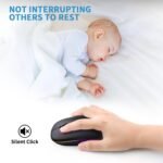 Afaartcci Rechargeable Wireless Mouse, Silent Bluetooth Mouse (Black) - Image 2