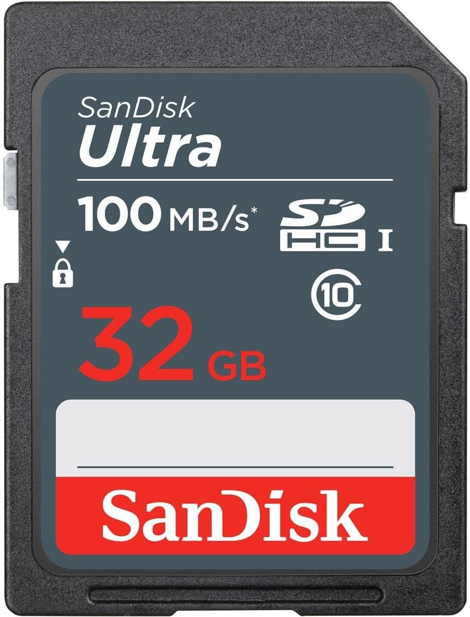 61QOQlB0RDL._AC_SL1200_ SanDisk 32GB Ultra 100MBs SDHC Memory Card - Image 1