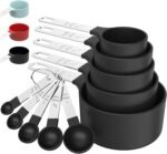 Measuring Cups & Spoons Set, Stackable Cups and Spoons