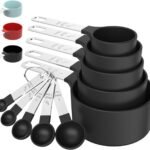Measuring Cups & Spoons Set, Stackable Cups and Spoons