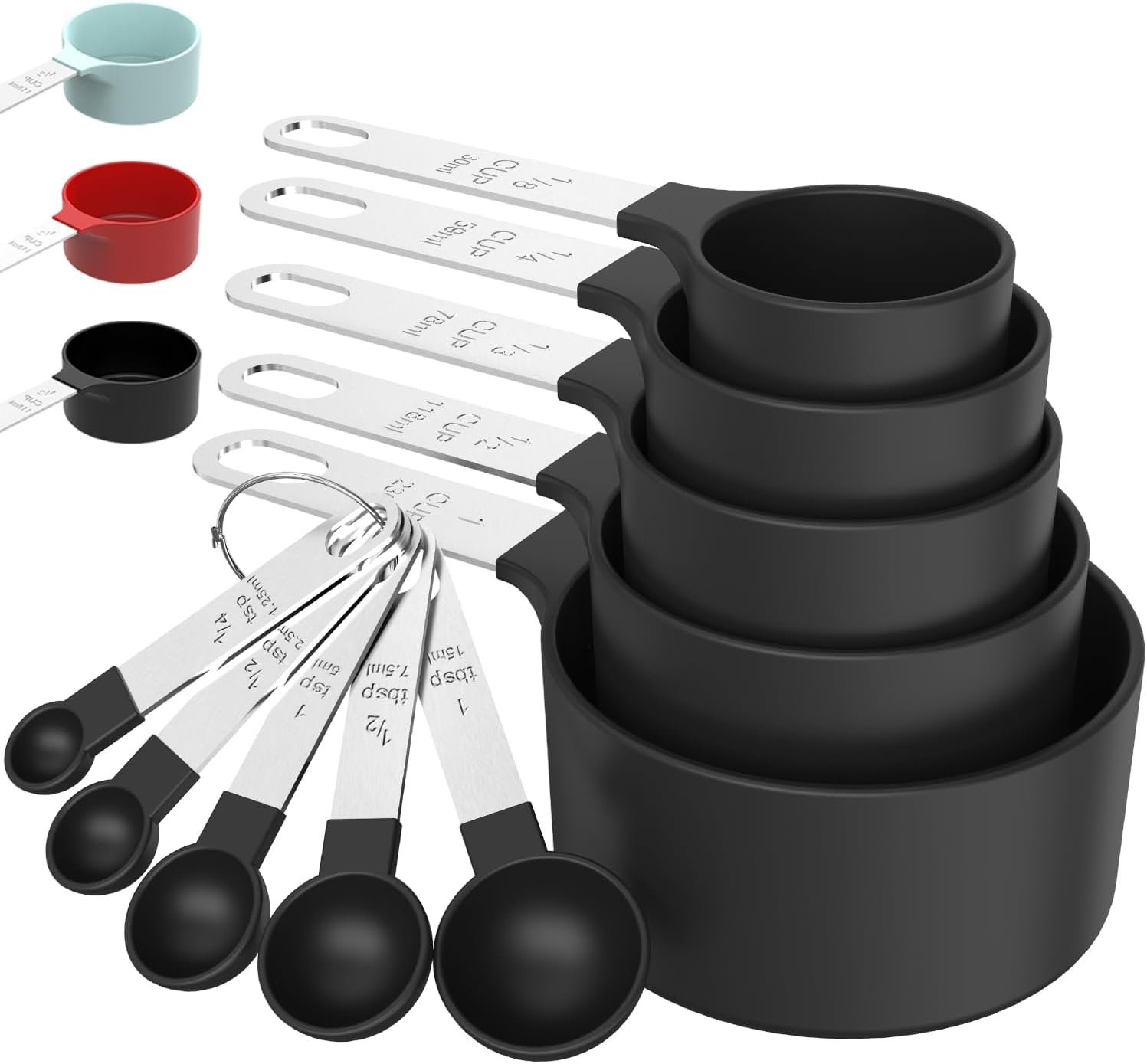 61SCxMDBPcL._AC_SL1500_ Measuring Cups & Spoons Set, Stackable Cups and Spoons - Image 1