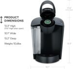 Keurig K-Classic Single Serve K-Cup Pod Coffee Maker, with 3 Brew Sizes, 48oz Removable Reservoir, Black - Image 4