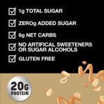 KIND Protein MAX Bars Variety Pack, Gluten Free, Low Sugar, High Fiber Snacks, Sweet & Salty Caramel Peanut Crisp, Crispy Chocolate Peanut Butter, 20g Protein, 12 Count - Image 4
