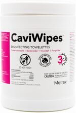 Metrex CaviWipes Disinfecting Wipes, Pop-Up Canister, 160 Ct Fragrance-Free
