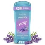 Secret Fresh Antiperspirant Deodorant for Women, 72hr Breathable Sweat & Odor Protection, Instant Freshness & Gentle, PH Balancing Minerals, Clear Gel, Relaxing Lavender Scent, 2.6 oz