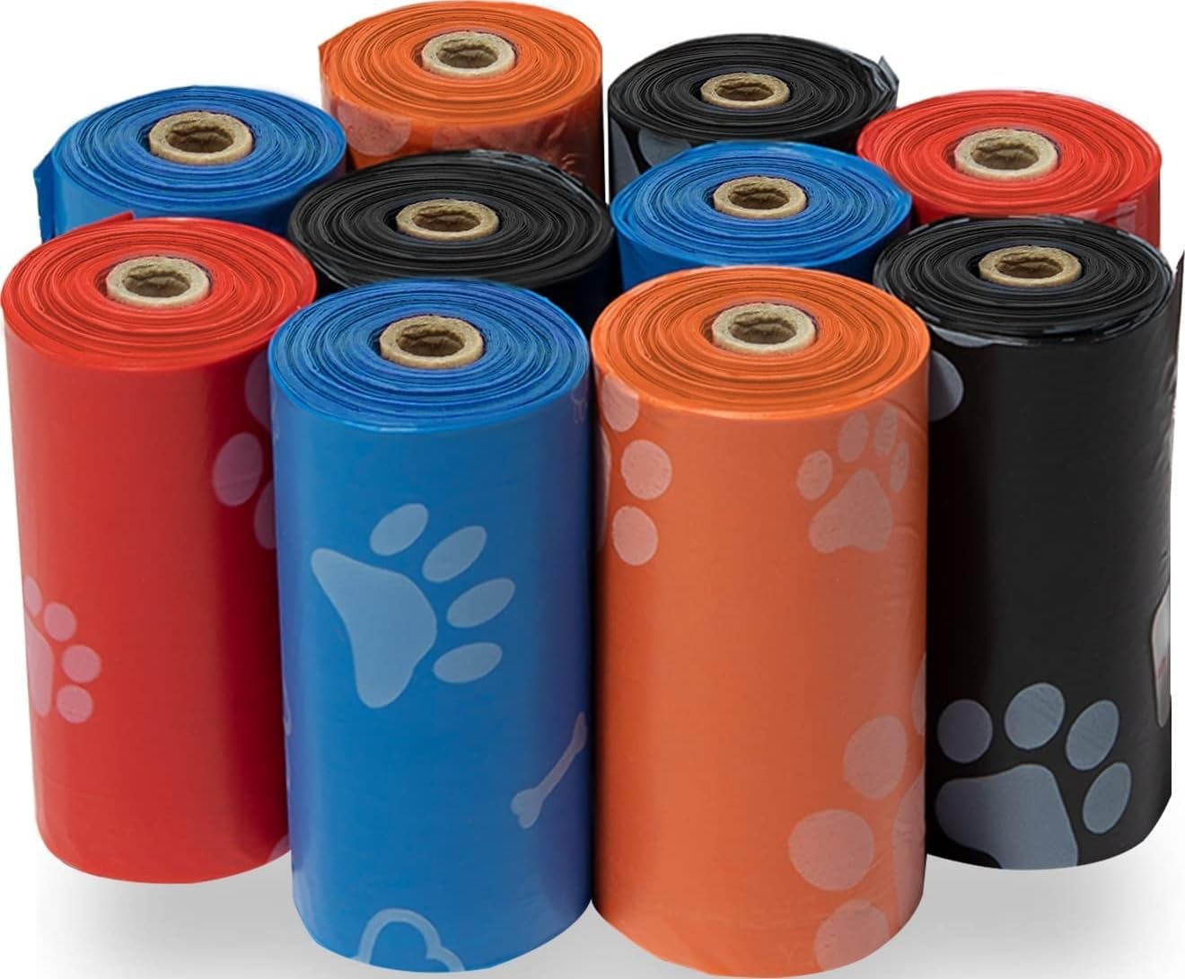 61aZ8-jc68L._AC_SL1320_ Best Pet Supplies Poop Bags for Dogs - Assorted Colors, 150 Count - Image 1