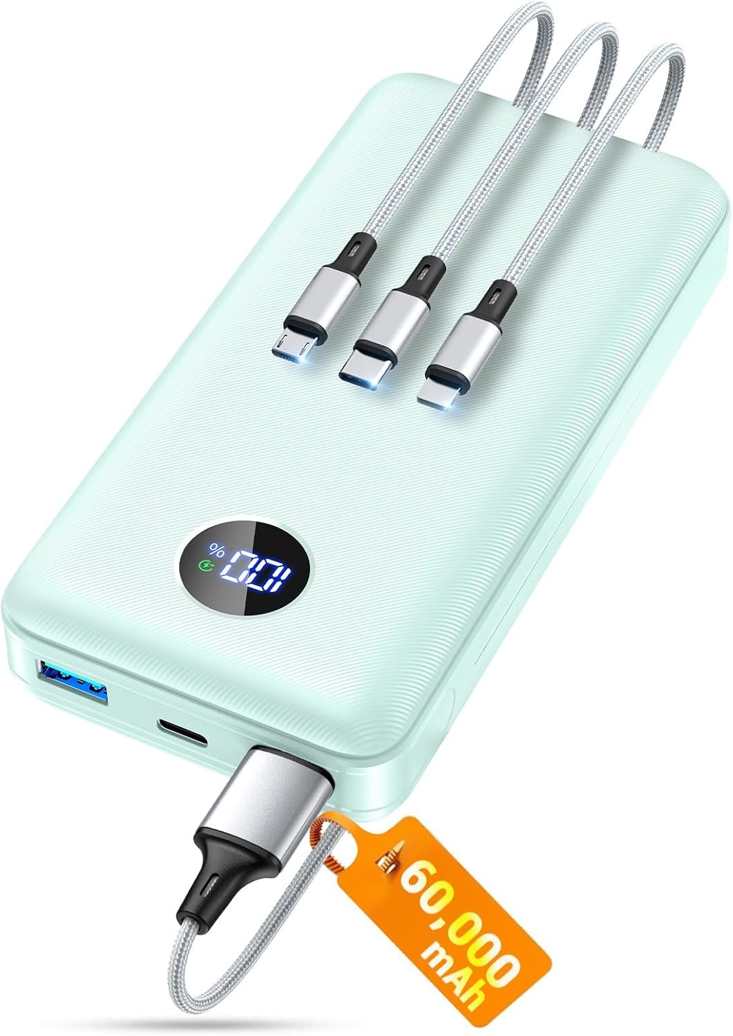 61b8xhSlmnL._AC_SL1500_ ZZI Portable Charger Power Bank 60000mAh, 22.5W PD Fast-Charge Battery Pack - Image 1