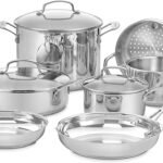 Cuisinart Chef's Classic Stainless Steel Pots and Pans Set, 11 pc, 77-11G
