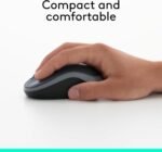 Logitech M185 Compact Ambidextrous 2.4 GHz Wireless Mouse - Swift Grey - Image 5
