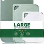THETCHRY Plastic Cutting Board Set of 3-Cutting Boards for Kitchen BPA Free