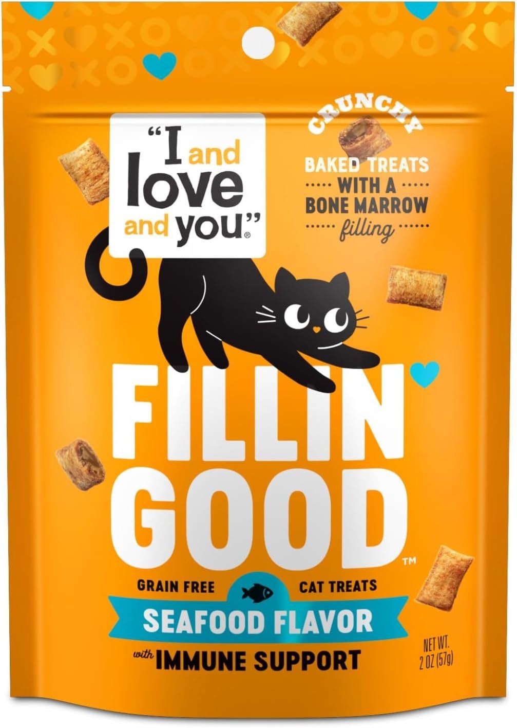 61gpXi-On6L._AC_SL1500_ I AND LOVE AND YOU Fillin Good Seafood Flavor with Immune Support 2 oz (Pack of 6) - Image 1