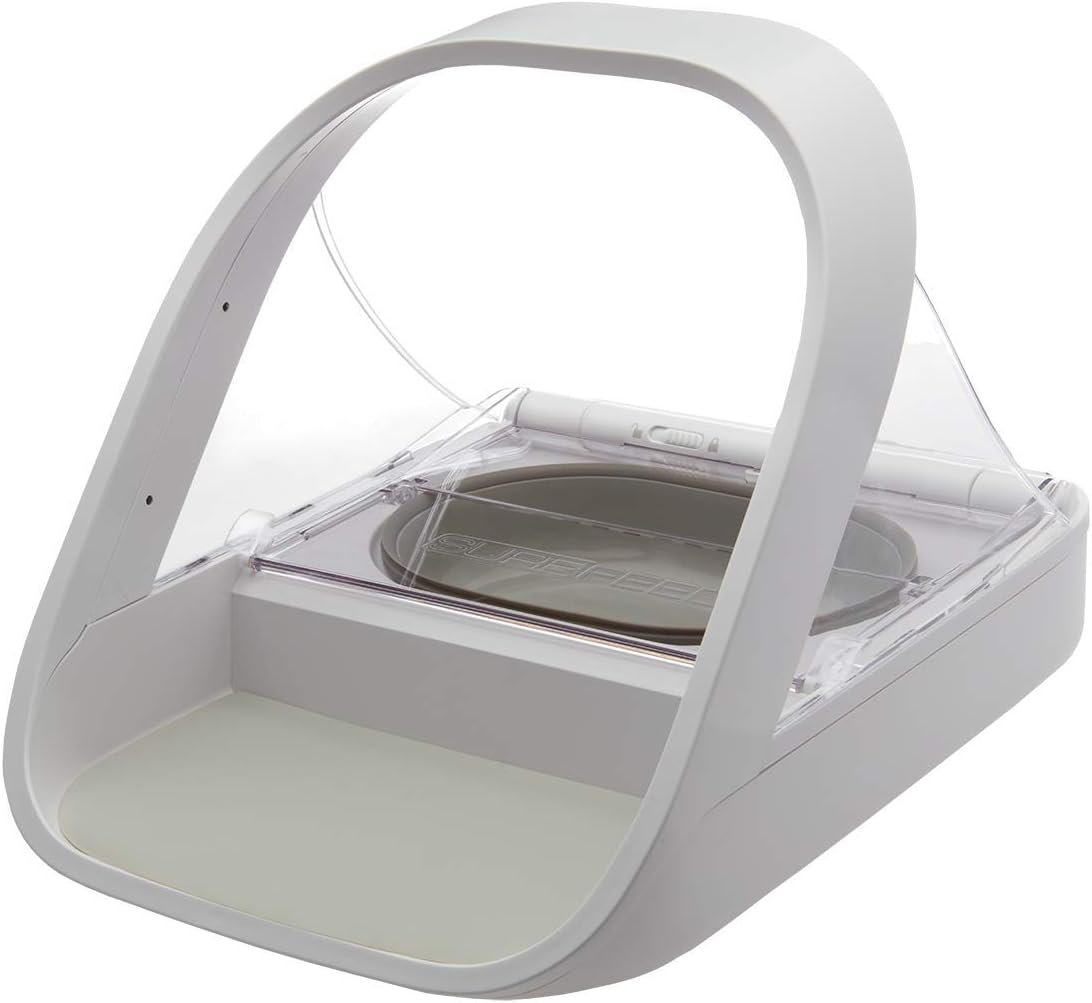 61j3BDpQH4L._AC_SL1500_ Sure Petcare -SureFlap - SureFeed - Microchip Pet Feeder - Selective-Automatic Pet Feeder Makes Meal Times Stress-Free, Suitable for Both Wet and Dry Food - MPF001 - Image 1