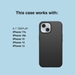 OtterBox iPhone 17e, 16e, 15, 14, & 13 Commuter Series Case - Black, Slim & Tough, Pocket-Friendly, with Port Protection - Thin & Protective iPhone Case, Dual-Layer, Impact Absorbing iPhone Case - Image 2
