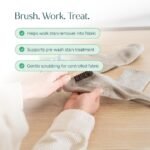 Puracy Laundry Stain Remover Brush for Tough, Deep, and Aged Clothing Stains, with Vegan Bristles for Safe and Effective Stain and Odor Elimination - Image 3