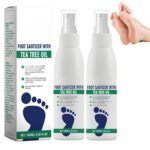 2PCS Foot Sanitizer Spray with Tea Tree Oil,Clear Foot Sanitizer Spray,Tea Tree Oil, 100 ml/3.5 oz
