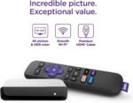 Roku 3920RW-SW Premiere - 4K/HDR Streaming Media Player, Enabled with Premium High Speed HDMI Cable & Simple Remote, Wi-Fi, with HDMI Cable and USB Extension Cord - Image 2
