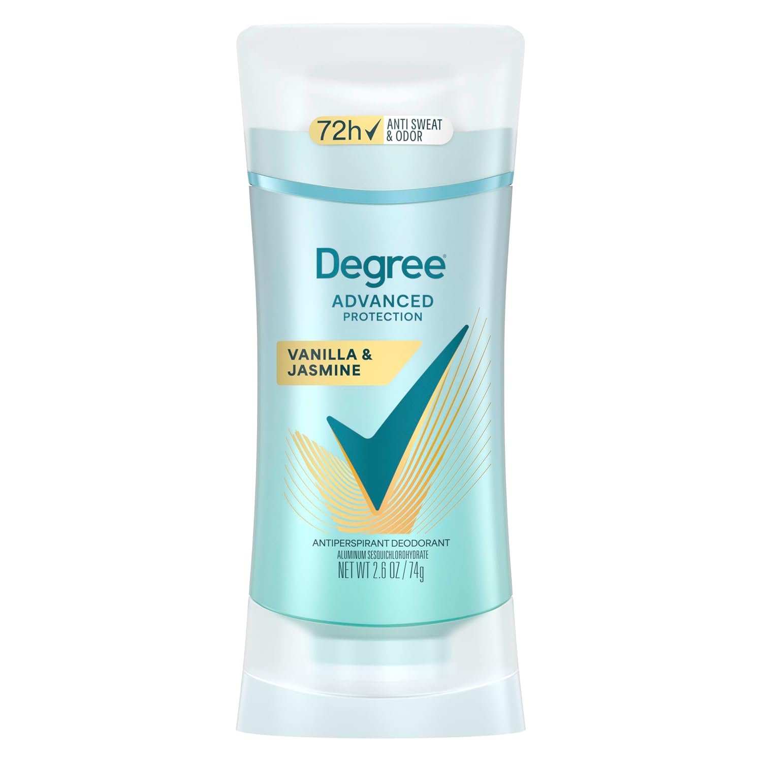61pJ2mYamPL._SL1500_ Degree Advanced Protection Antiperspirant Deodorant Vanilla & Jasmine 2.6oz - Image 1