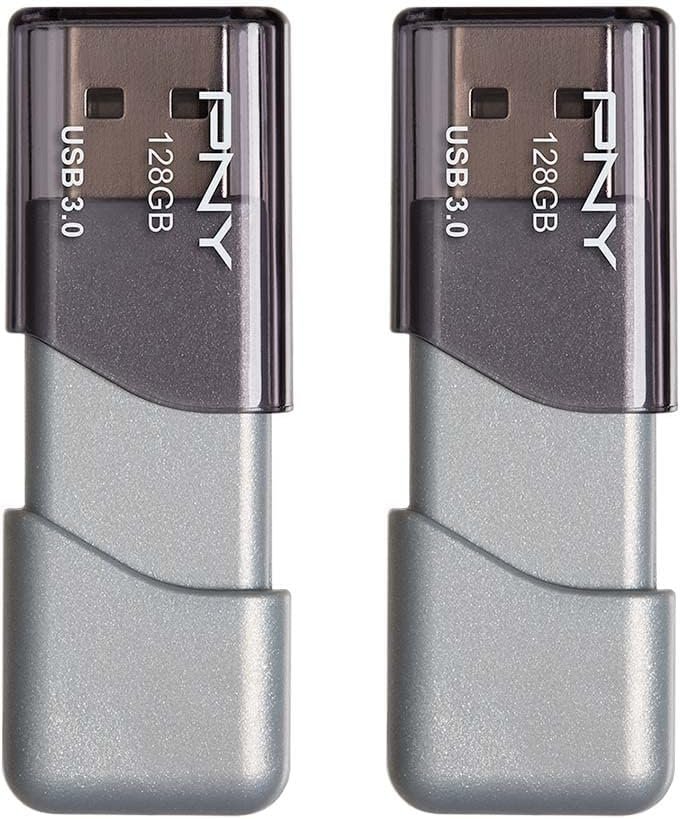 61s1hIk7tXL._AC_SL1000_ PNY 128GB Turbo Attaché 3 USB 3.0 Flash Drive 2-Pack - Image 1