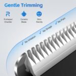 Manscape Body Hair Trimmer for Men, Waterproof Groin Trimmer, Electric Razor Ball Shaver for Chest Pubic Leg Arm Underarm Back Nose, Rechargeable Wet/Dry Groomer, Black - Image 3