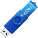 SamData 32GB USB Flash Drives 2 Pack 32GB Thumb Drives Memory Stick Jump Drive with LED Light for Storage and Backup (2 Colors: Black Blue) - Image 3