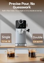 Arecovas Espresso Machine, 20 Bar Pressure, Touch Screen, Milk Frother - Image 3