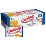COMBOS Cheese Snacks Cheddar Cheese Cracker Snack Bags 1.8oz 18ct Bulk Box