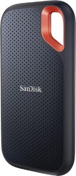 Sandisk 2TB Extreme Portable SSD, Up to 1050MB/s, USB-C, USB 3.2 Gen 2, IP65 Water and Dust Resistance, Updated Firmware, External Solid State Drive, SDSSDE61-2T00-G25