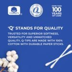 Q-tips Cotton Swabs For Hygiene and Beauty Care Original Cotton Swab Made With 100% Cotton 750 Count - Image 3