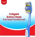 Colgate Extra Clean Adult Toothbrushes, Soft, Value 6 Pack - Image 2