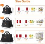 Lifewit Medium Lunch Bag, Insulated Lunch Box, Soft Cooler Cooling Tote for Adult Men Women, Black 12-Can (9L) - Image 5