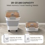 20-23 Lbs Dog Food Storage Container,Collapsible Dog Food Container - Image 2
