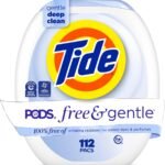 Tide PODS Free & Gentle Laundry Detergent Soap Pacs, 112 Count, Tide PODS Laundry Detergent, Laundry Detergent Pacs, Laundry PODS Detergent