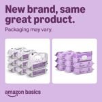Amazon Basics Baby Wipes, Sensitive, 810 Count, Flip-Top Packs, Pack of 9 (Previously Amazon Elements) - Image 2