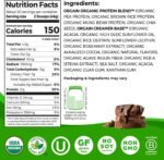 Orgain Organic Vegan 21g Protein Powder, Creamy Chocolate Fudge, 2.03 lb - Image 2