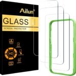 Ailun 3 Pack Screen Protector for iPhone 17 / iPhone 16 Pro, Tempered Glass