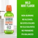 TheraBreath Fresh Breath Mouthwash, Mild Mint Flavor, Alcohol-Free, 16 Fl Oz (2-Pack) - Image 5