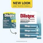 Blistex Medicated Lip Balm SPF 15, 24 Hr Moisture, 0.15 oz, 3 Count - Image 2