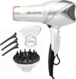 REVLON Infrared Ionic Hair Dryer with Diffuser & Concentrator, White