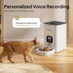 VOLUAS Automatic Cat Feeder, 4L Timed Dry Food Dispenser for Cats & Dogs - Image 4