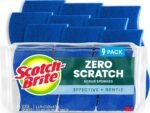 Scotch-Brite Zero Scratch Scrub Sponge, 9 Pack