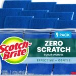 Scotch-Brite Zero Scratch Scrub Sponge, 9 Pack