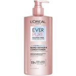 L'Oreal Paris Sulfate Free Bond Repair+ Conditioner, Hair Conditioner with Bond + Amino Acid Complex, Strengthens and Repairs Damaged or Color Treated Hair, EverPure, 23 Fl Oz (Packaging May Vary)