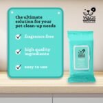 Wags & Wiggles Hypoallergenic Dog Wipes, Fragrance-Free, 100 Count - Image 5