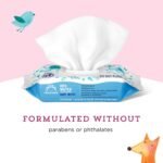 Amazon Brand - Mama Bear 99% Water Baby Wipes, Hypoallergenic, Fragrance Free,72 Count (Pack of 6) - Image 3