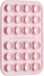 OCTOBUDDY Classic - Silicone Suction Phone Case Adhesive Mount, Chalk Pink