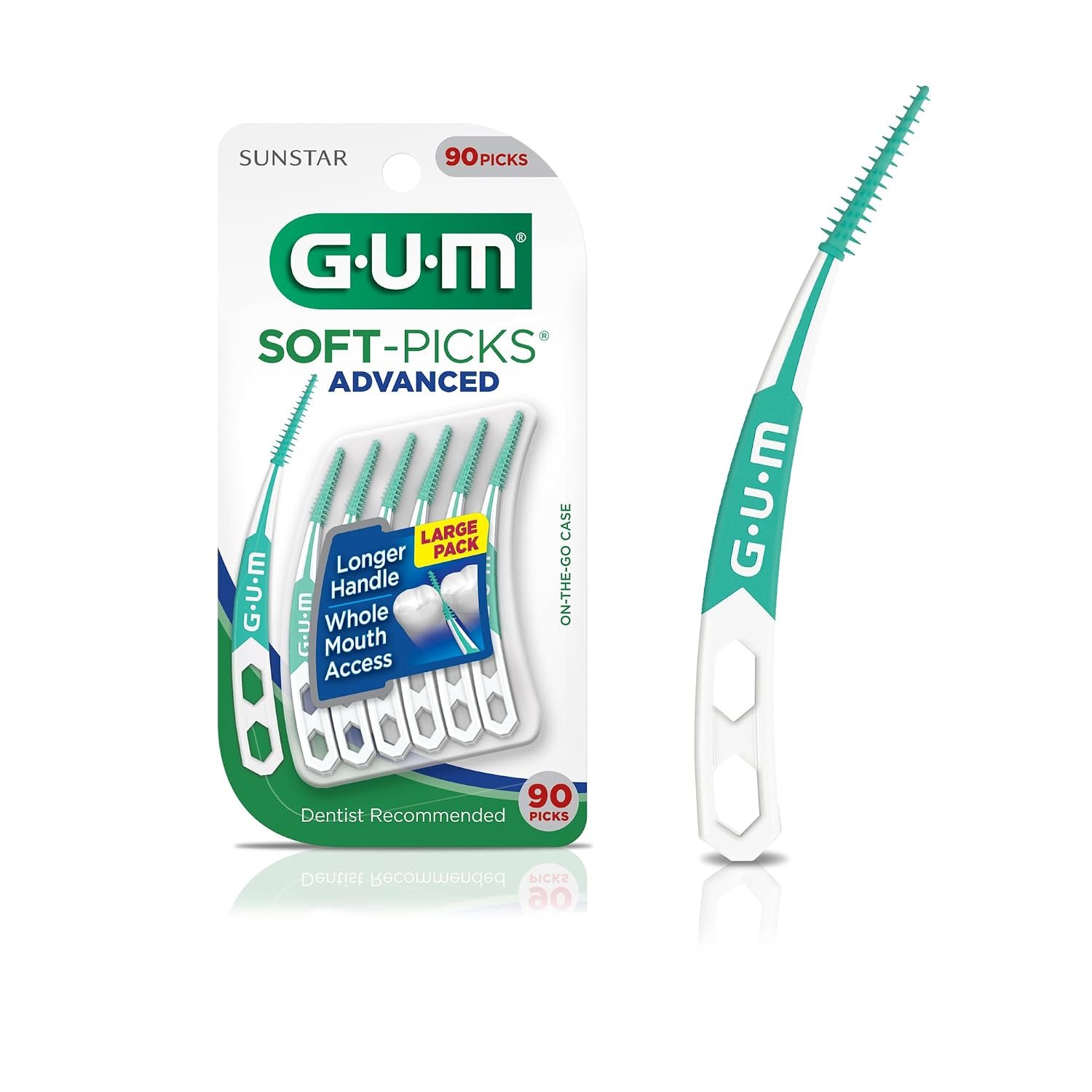 717TPIjxcvL._SL1500_ GUM Soft-Picks Advanced Interdental Picks, 90 Count - Image 1