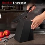 Astercook Knife Set for Kitchen with Block and Sharpener 15pcs German - Image 4
